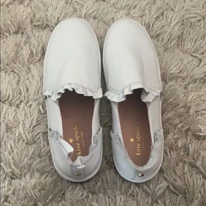 White Kate Spade Slip on shoes